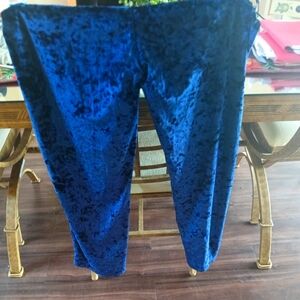 Blue Velvet Pants